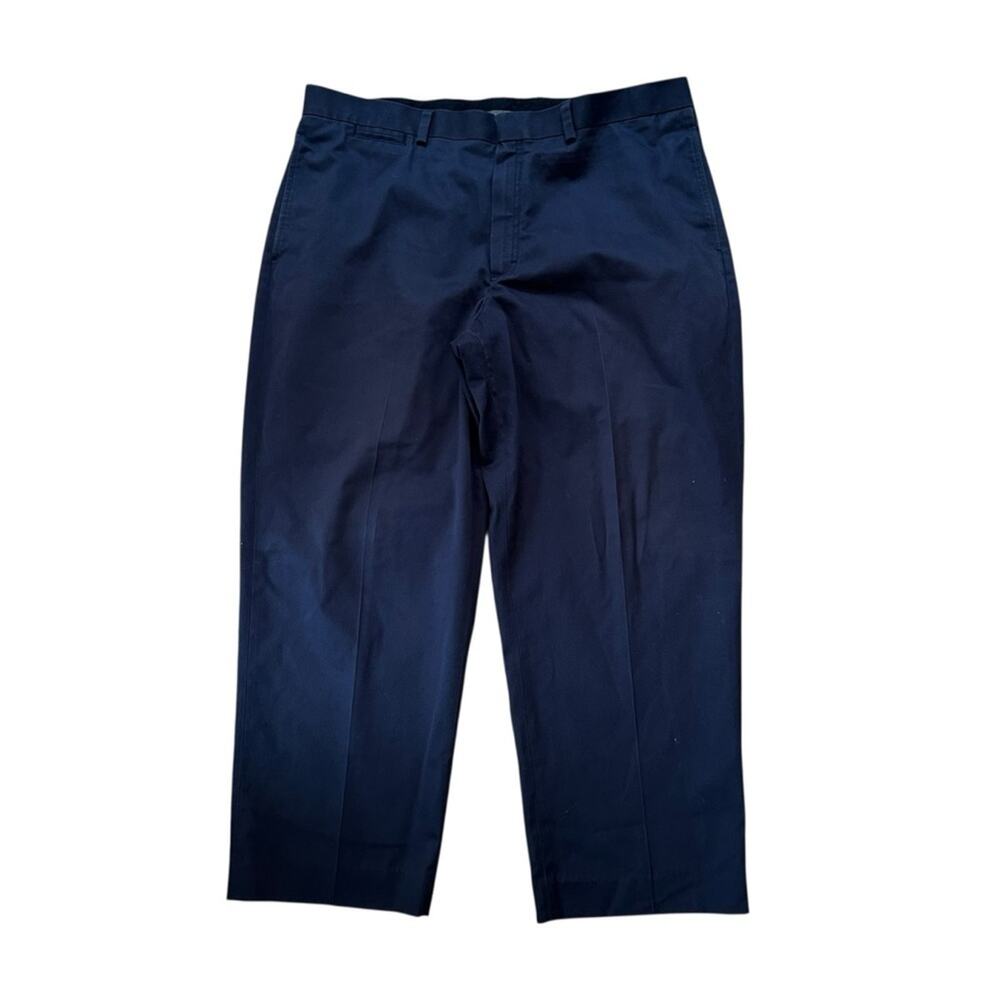 L.L Bean Chino Pants, Natural Fit, 100% Cotton, Navy Item # 262553, 38x29